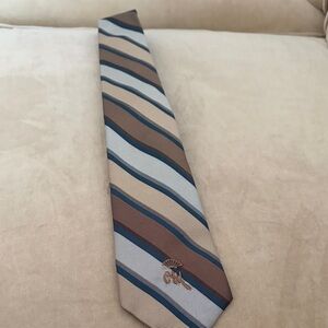 Rothschild Brown and Blue Striped Tie